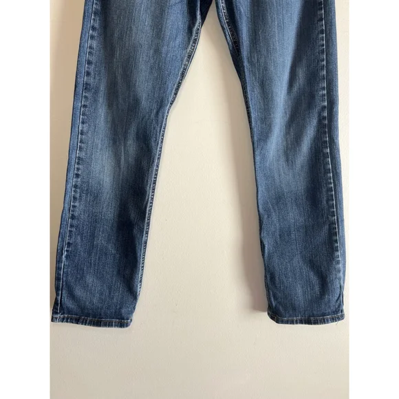 Wrangler Men's Blue Jeans Denim Straight Fit 30x30 Medium Wash Cowboy Ranchers - Picture 5 of 16